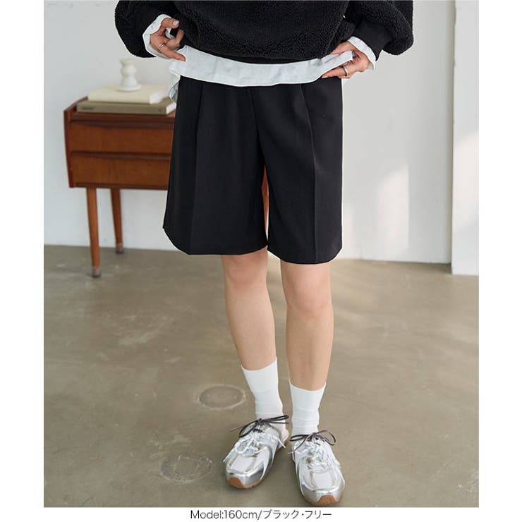 フロントタックハーフパンツ［M4396］ | KOBE LETTUCE | 詳細画像4 