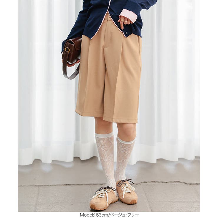 フロントタックハーフパンツ［M4396］ | KOBE LETTUCE | 詳細画像7 