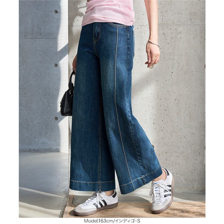 ストレッチアンクルストレートデニムパンツ［M4399］ デニムパンツ ストレッチ | KOBE LETTUCE | 詳細画像6 