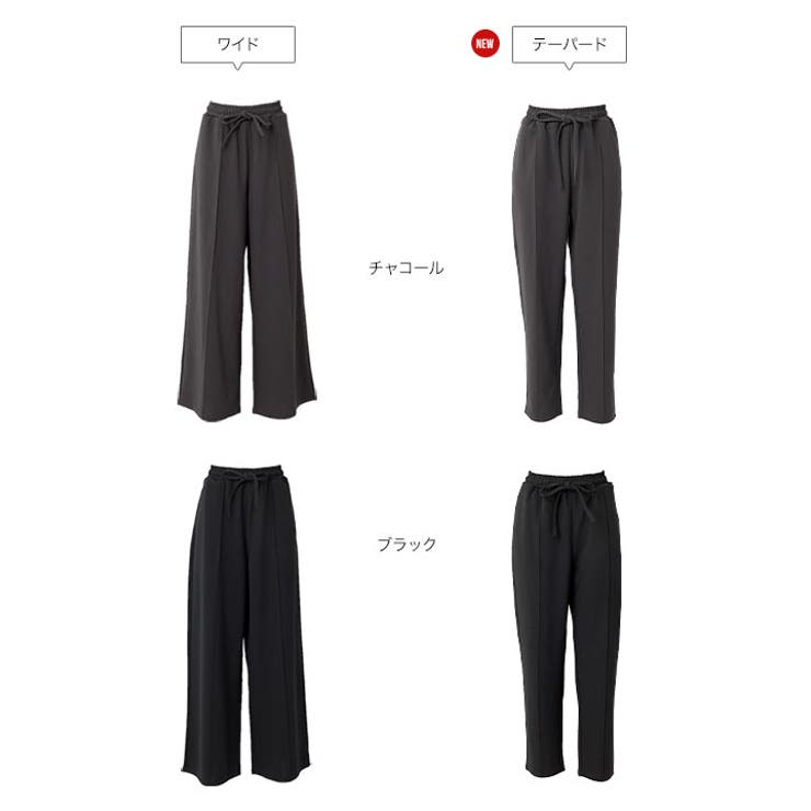 センターシームストレッチワイドパンツ［M4403］ ワイドパンツ センターシーム | KOBE LETTUCE | 詳細画像25 