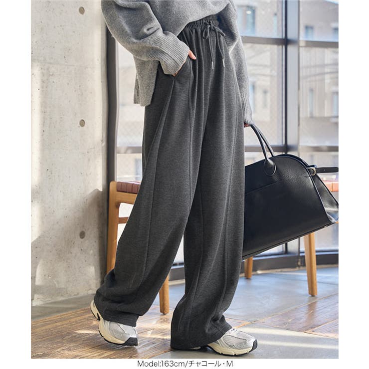 スウェット素材ワイドカーブパンツ［M5050］ | KOBE LETTUCE | 詳細画像3 