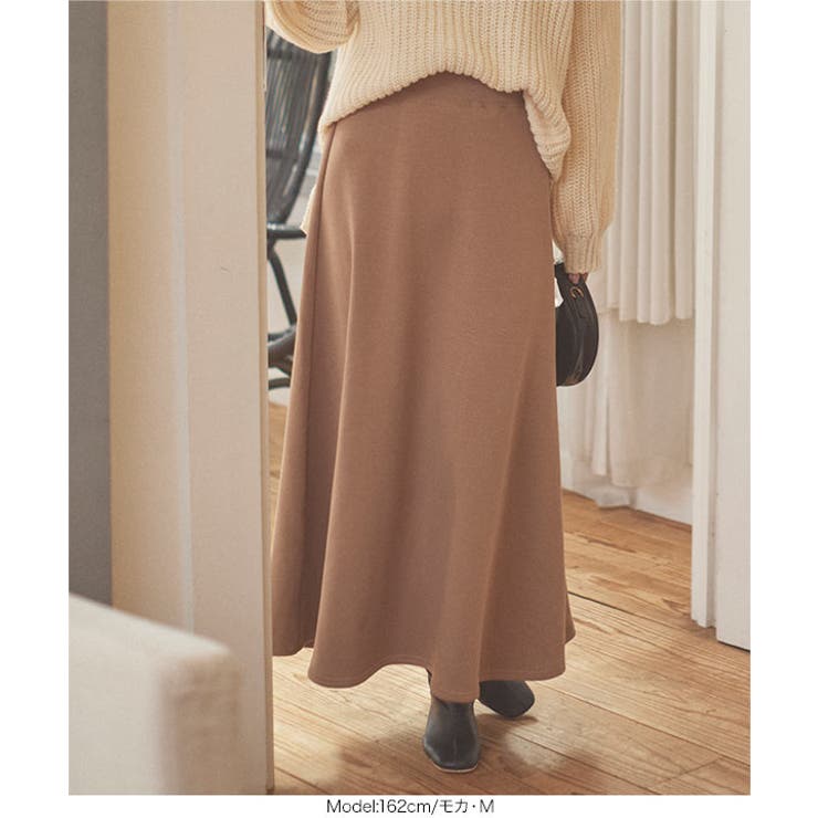 [ぬく盛り] ボリュームフレアマキシスカート［M786］ | KOBE LETTUCE | 詳細画像9 