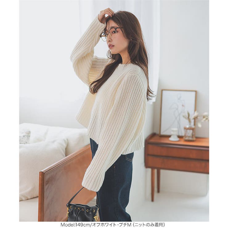  ショートニット×ペプラムブラウスセット | KOBE LETTUCE | 詳細画像11 