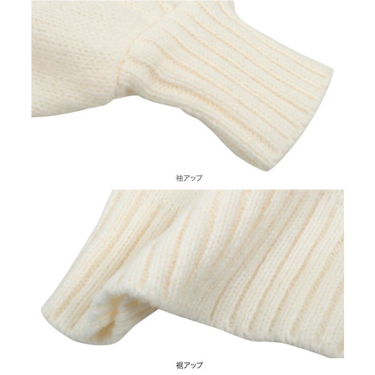 ZONDON❤ロングニット カーディガン ロゴ グレー レディース