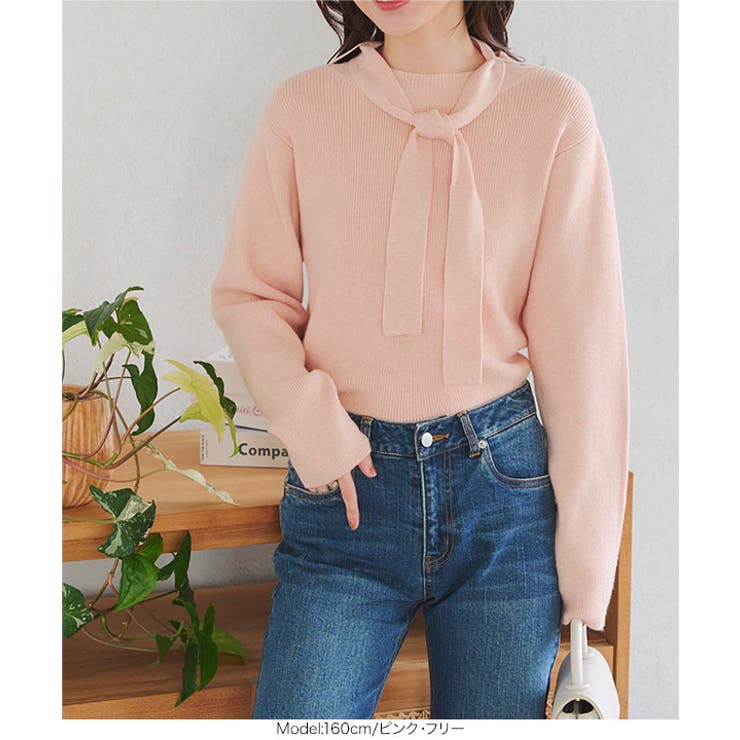 2wayボウタイリボンニット［N1126］ | KOBE LETTUCE | 詳細画像9 