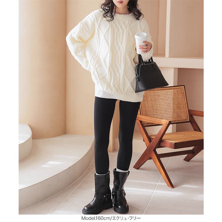 ざっくりケーブルニットプルオーバー［N1150］ | KOBE LETTUCE | 詳細画像4 