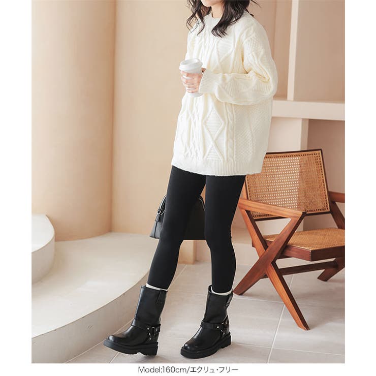 ざっくりケーブルニットプルオーバー［N1150］ | KOBE LETTUCE | 詳細画像5 