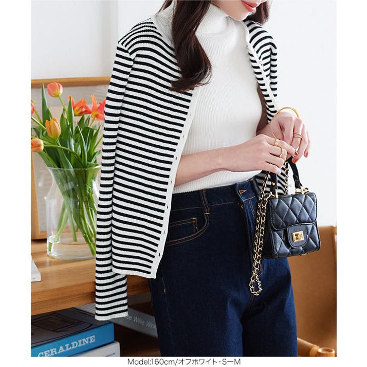 タートルネックノースリーブリブニット［N1178］ | KOBE LETTUCE | 詳細画像5 