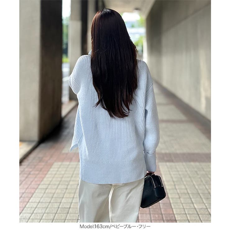 ［ 岡部あゆみさんコラボ ］ローゲージニットプルオーバー［N1202］ | KOBE LETTUCE | 詳細画像16 