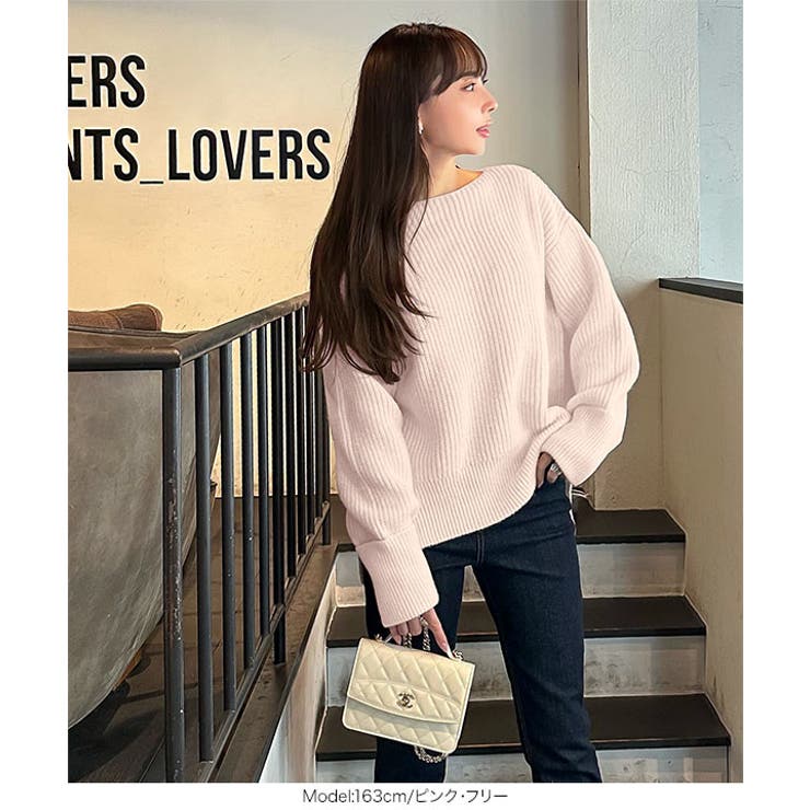 ［ 岡部あゆみさんコラボ ］ローゲージニットプルオーバー［N1202］ | KOBE LETTUCE | 詳細画像9 