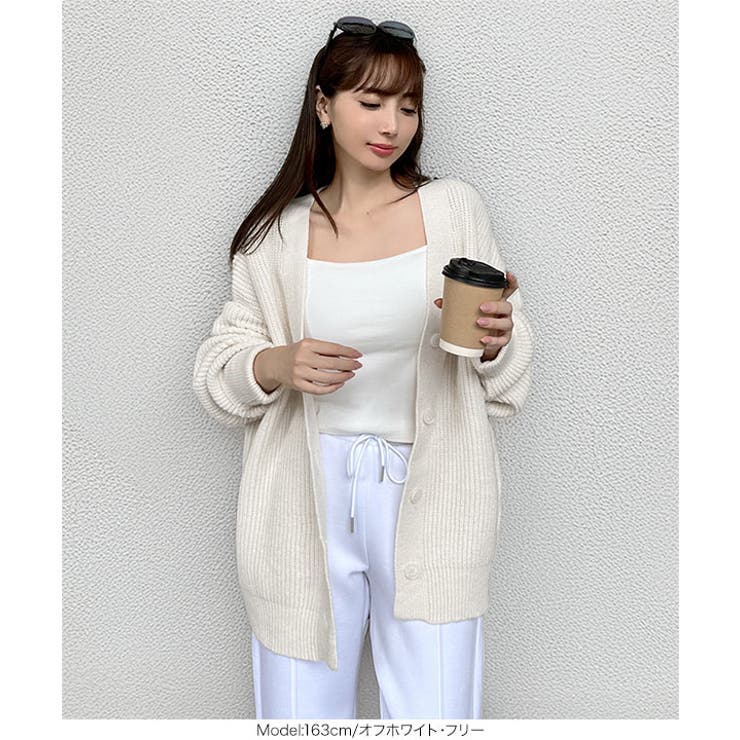 岡部あゆみさんコラボ ローゲージニットカーディガンN1203 ローゲージニット | KOBE LETTUCE | 詳細画像11 