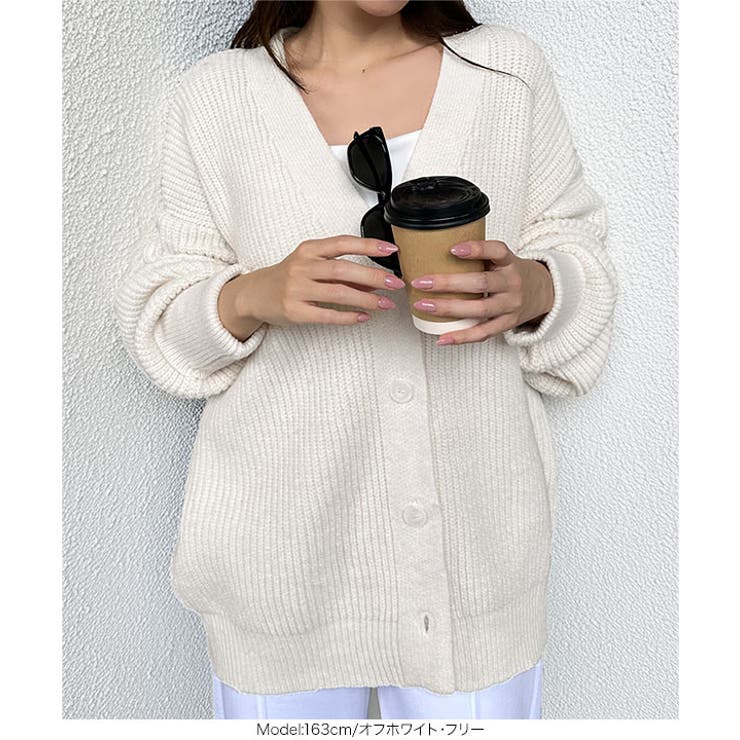 岡部あゆみさんコラボ ローゲージニットカーディガンN1203 ローゲージニット | KOBE LETTUCE | 詳細画像12 