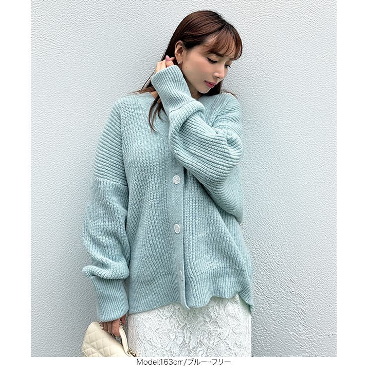 岡部あゆみさんコラボ ローゲージニットカーディガンN1203 ローゲージニット | KOBE LETTUCE | 詳細画像20 