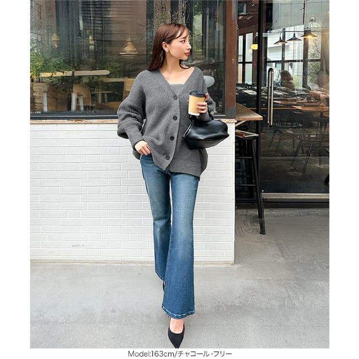 岡部あゆみさんコラボ ローゲージニットカーディガンN1203 ローゲージニット | KOBE LETTUCE | 詳細画像10 