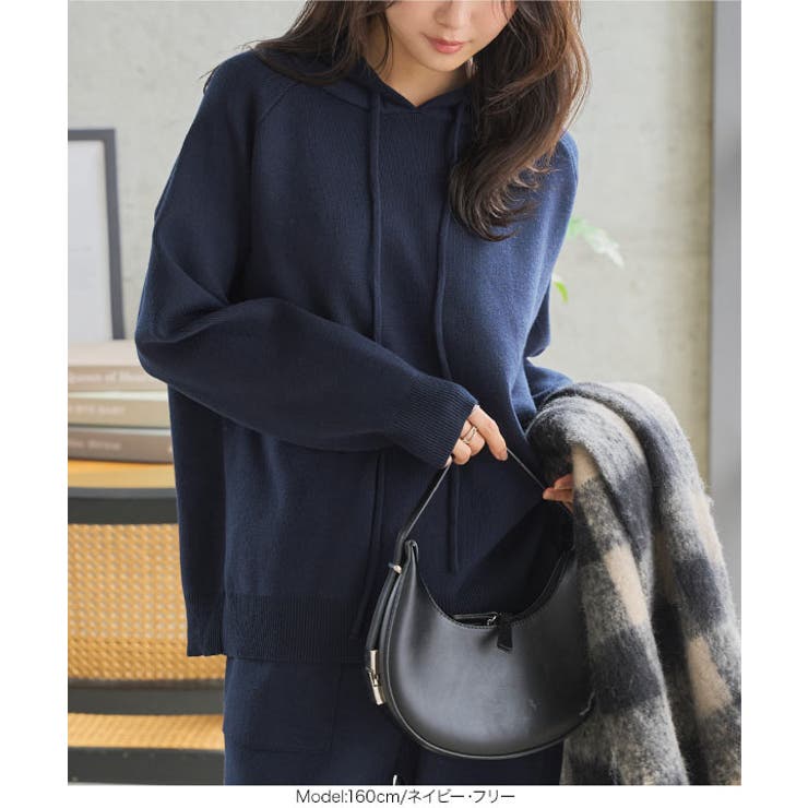 ニットフーディジョガーパンツセットアップ［N1255］ ニット セットアップ | KOBE LETTUCE | 詳細画像6 