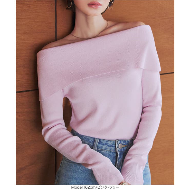 前後2way オフショルニット［N1259］ 前後2way | KOBE LETTUCE | 詳細画像4 