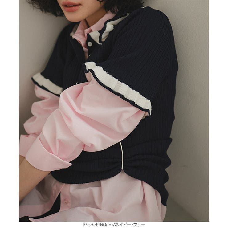 ピコレースポロニットトップス［N1270］ ポロニット トップス | KOBE LETTUCE | 詳細画像3 