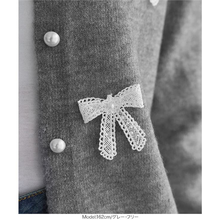 リボンニットカーディガン リボンニットカーディガン レディース | KOBE LETTUCE | 詳細画像6 