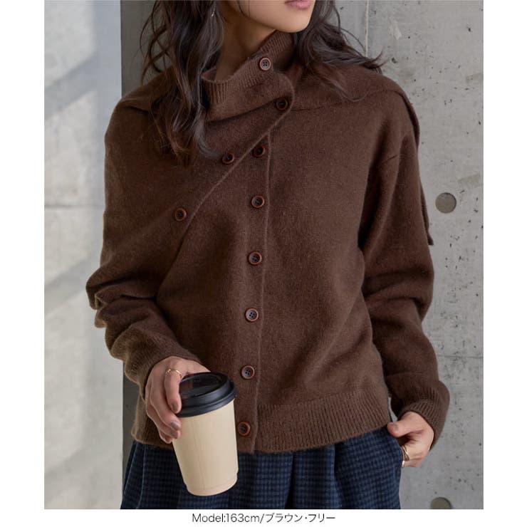 2点セットケープ付きニットカーディガン［N1291］ 2点セット ケープ付き | KOBE LETTUCE | 詳細画像10 