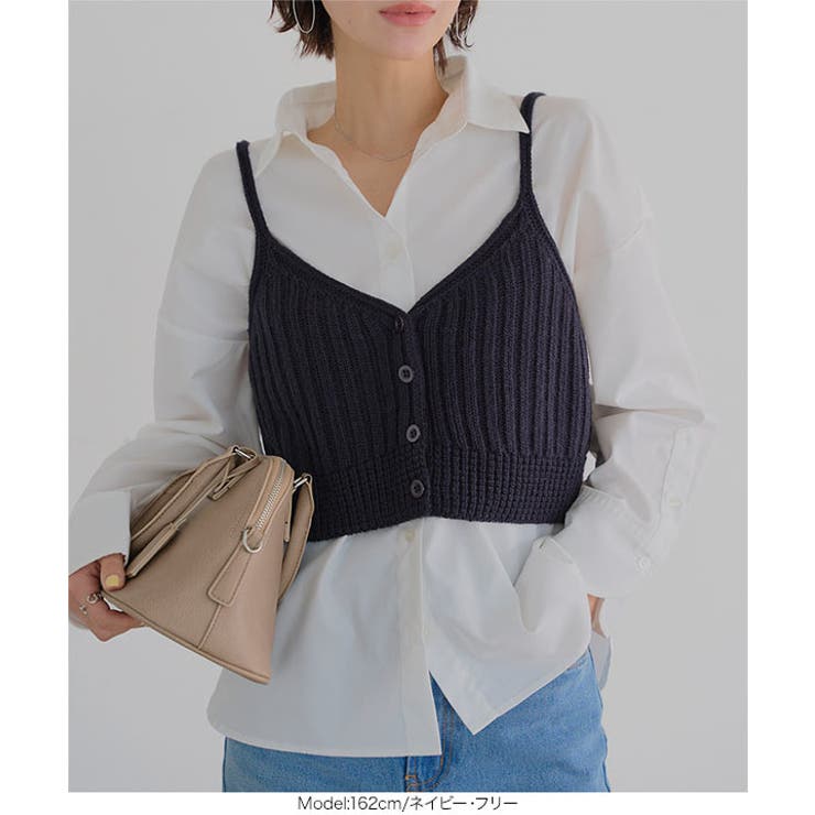 ショートニットビスチェ［N1295］ ニットビスチェ レディース | KOBE LETTUCE | 詳細画像2 