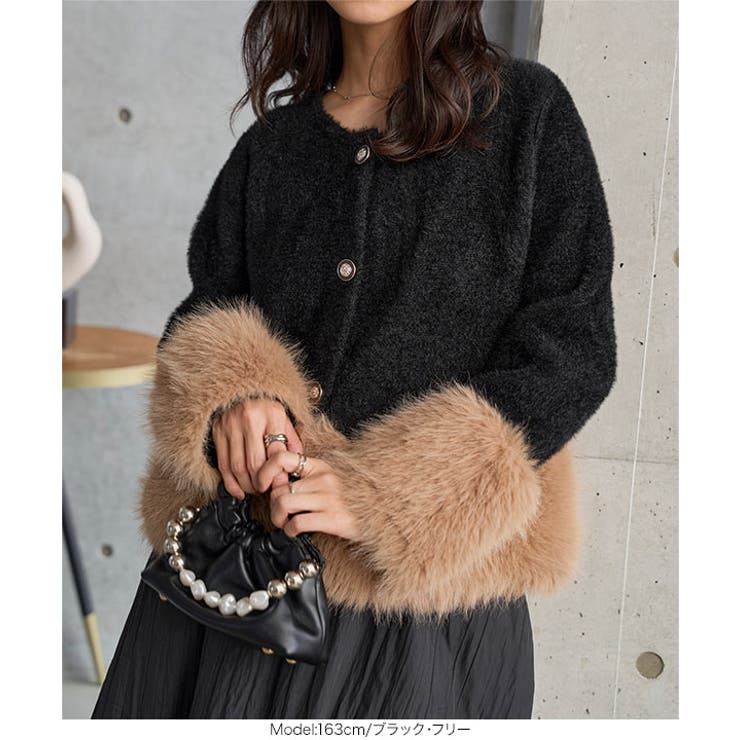 ファードッキング金ボタンニットジャケットコート ファードッキング 金ボタン | KOBE LETTUCE | 詳細画像2 