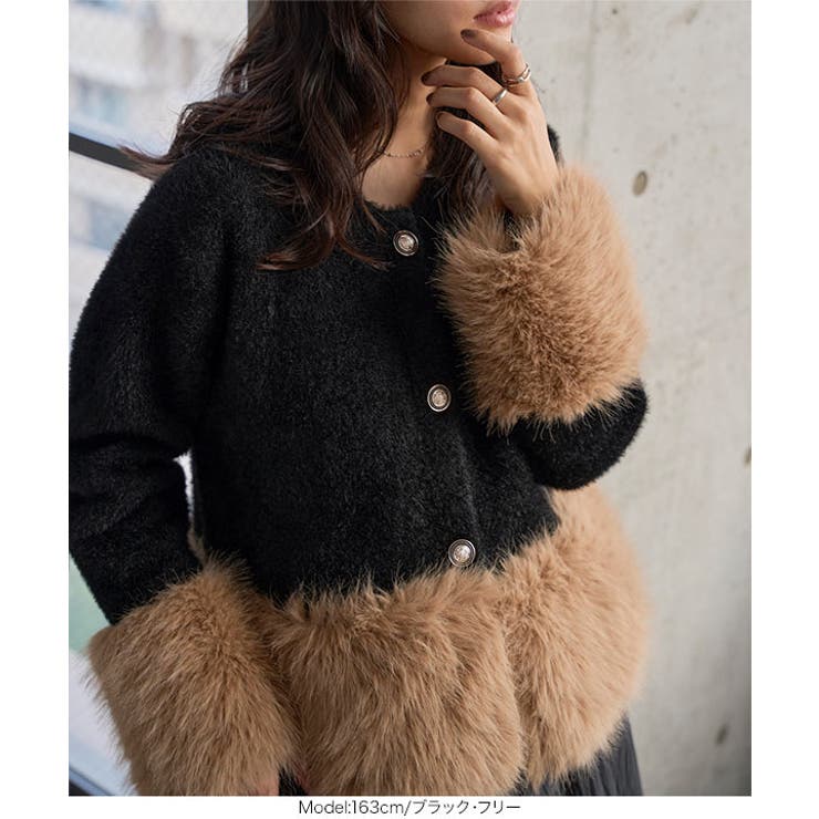 ファードッキング金ボタンニットジャケットコート ファードッキング 金ボタン | KOBE LETTUCE | 詳細画像4 