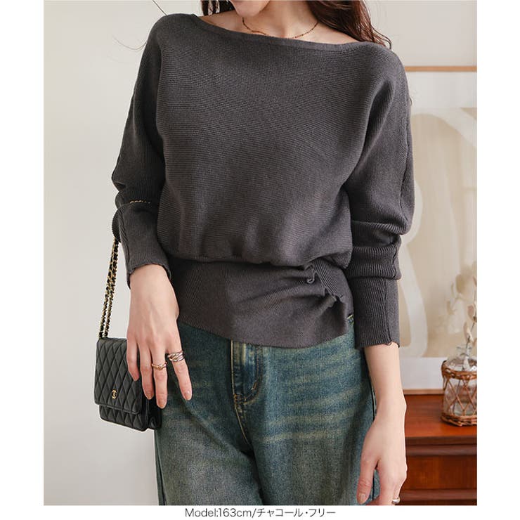 ウエストボタンドルマンニット ウエストボタン ドルマンニット | KOBE LETTUCE | 詳細画像8 