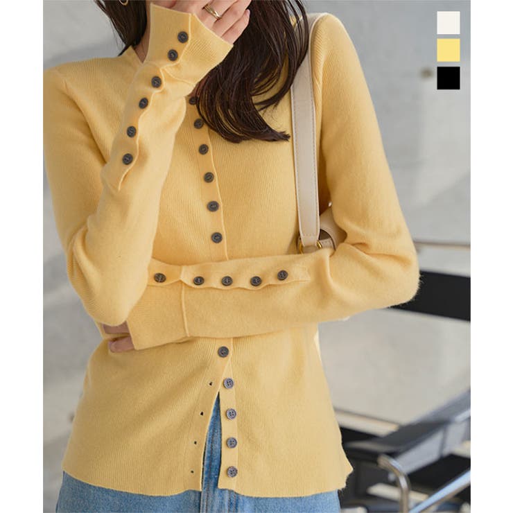 多ボタンニットカーディガン 多ボタン ニットカーディガン | KOBE LETTUCE | 詳細画像1 