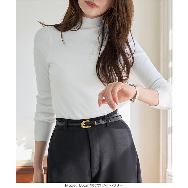 ハイネックハイゲージニット［N1329］ ニット ハイネック | KOBE LETTUCE | 詳細画像5 