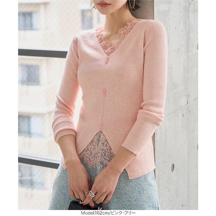 レースドッキングニット［N1330］ | KOBE LETTUCE | 詳細画像5 