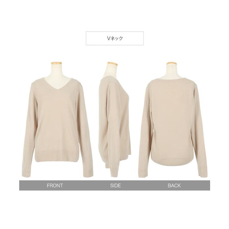 おうちで洗えるカシミアタッチニット［N55FF］ | KOBE LETTUCE | 詳細画像28 