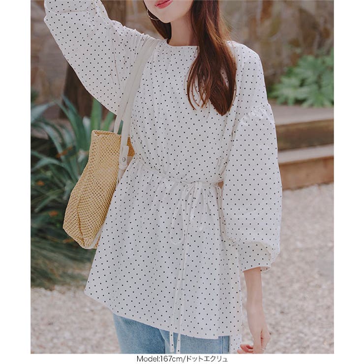 UVカット ラッシュガード ウエストストリングオーバーブラウス［S193] | KOBE LETTUCE | 詳細画像31 