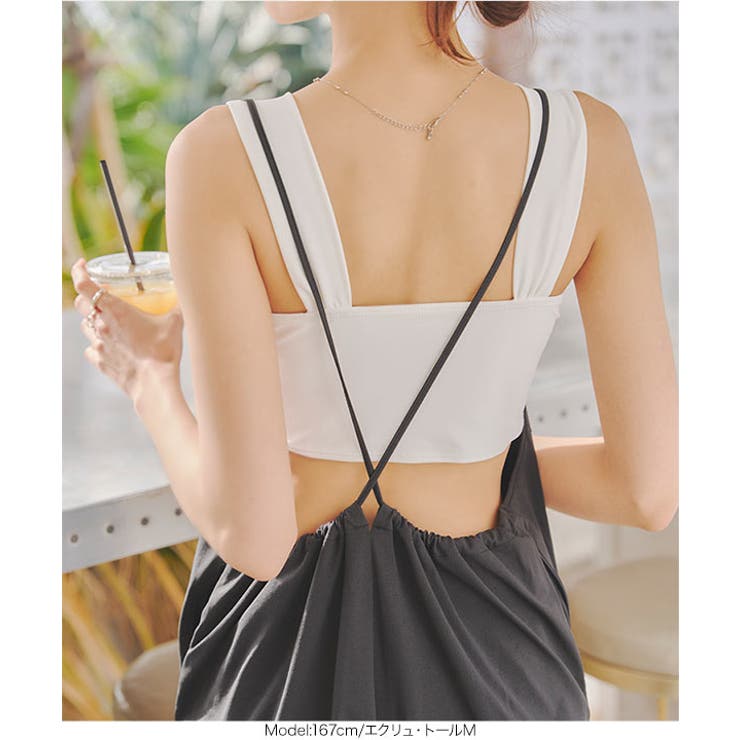 UVカット ラッシュガード 3点セットセパレート水着付きサロペット