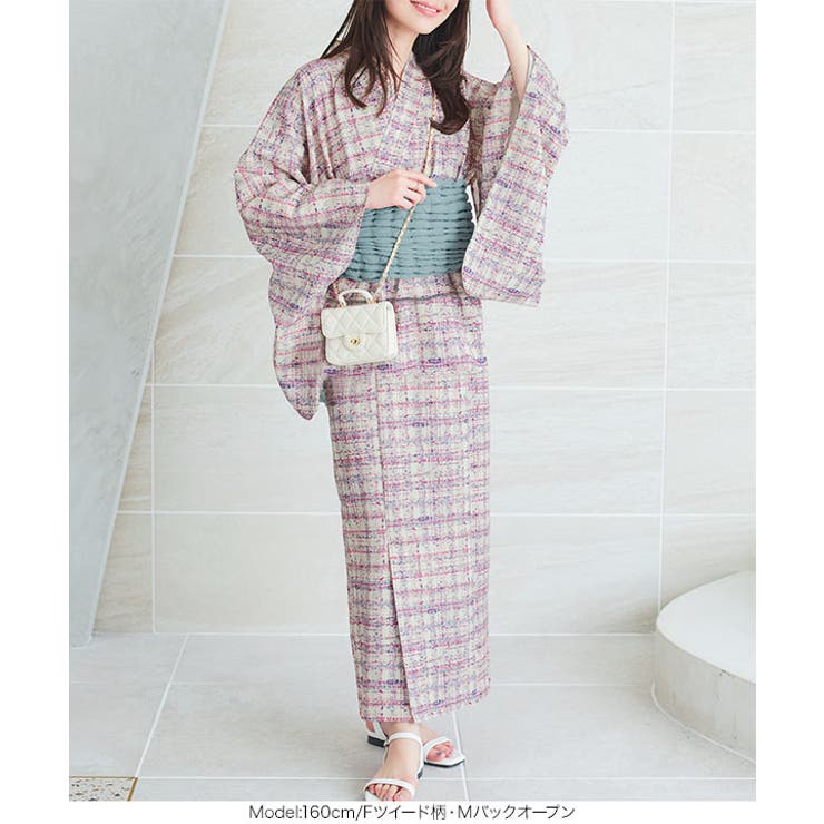 神戸レタス　チェック柄　浴衣セット　ワンピース コウベレタス KOBE LETTUCE [ プチレタス ] 3点セットワンピース