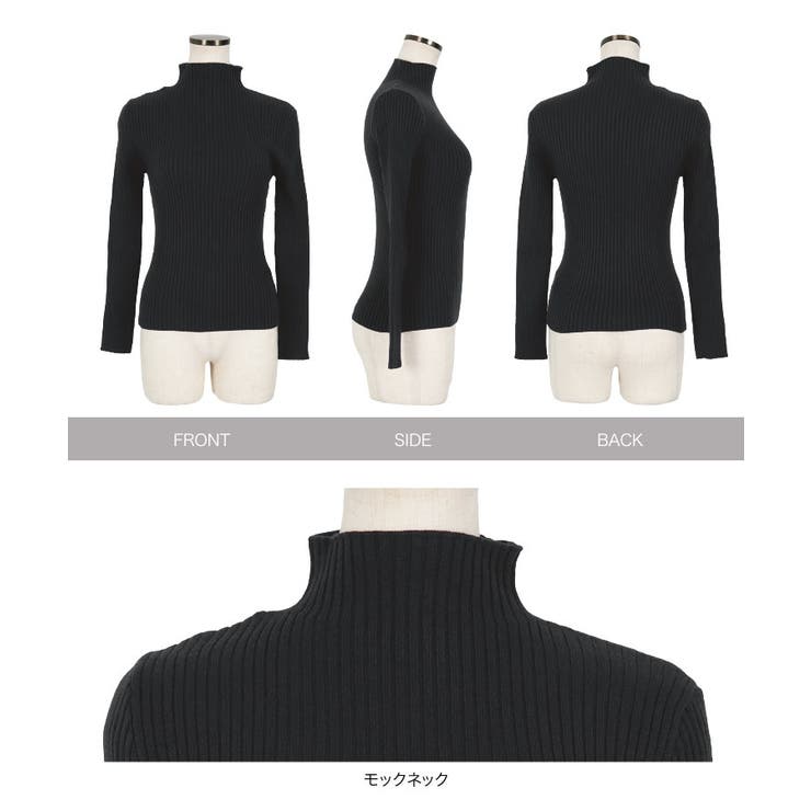 もっちり リブニット［C6260］ ニット | KOBE LETTUCE | 詳細画像40 