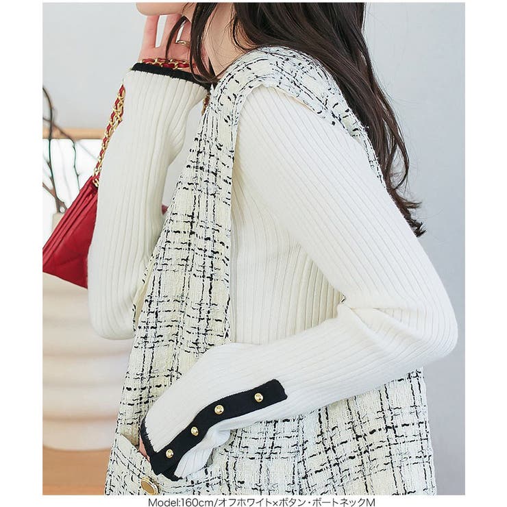 もっちり リブニット［C6260］ ニット | KOBE LETTUCE | 詳細画像5 