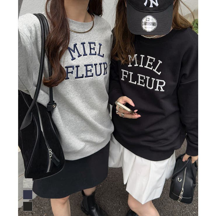 選べる2タイプ 刺繍ルーズスウェット スウェット[品番：KO000015672