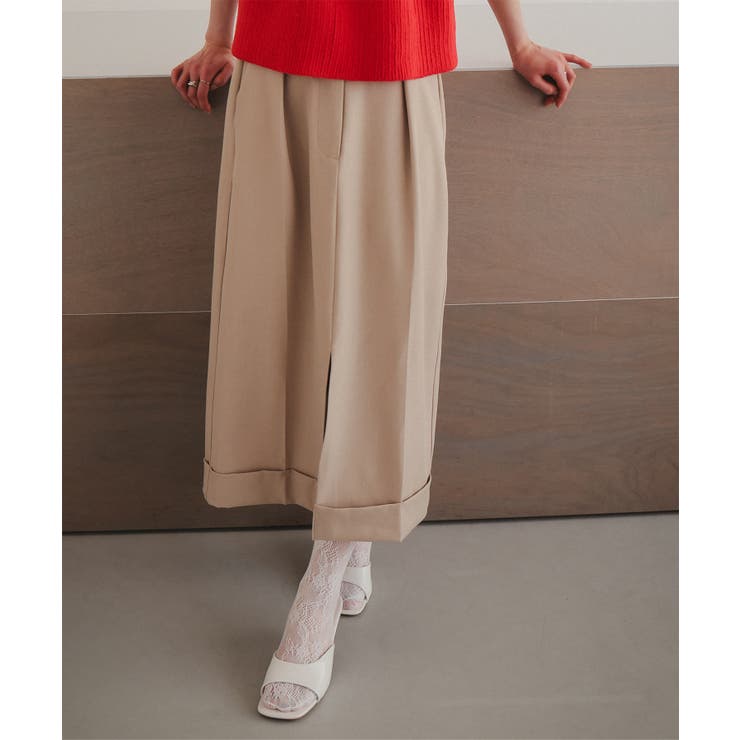 ベージュ | スラックススカート［M4368］ スラックススカート レディース | KOBE LETTUCE