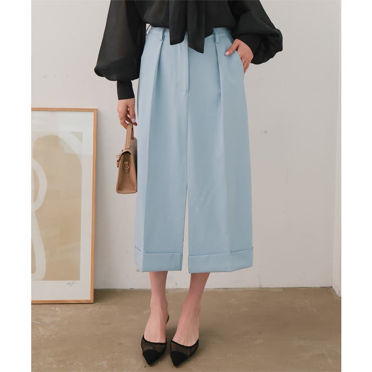 ブルー | スラックススカート［M4368］ スラックススカート レディース | KOBE LETTUCE