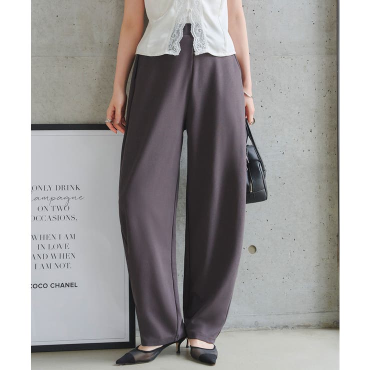 チャコール | ストレッチカーブパンツ［M4404］ ストレッチ カーブパンツ | KOBE LETTUCE