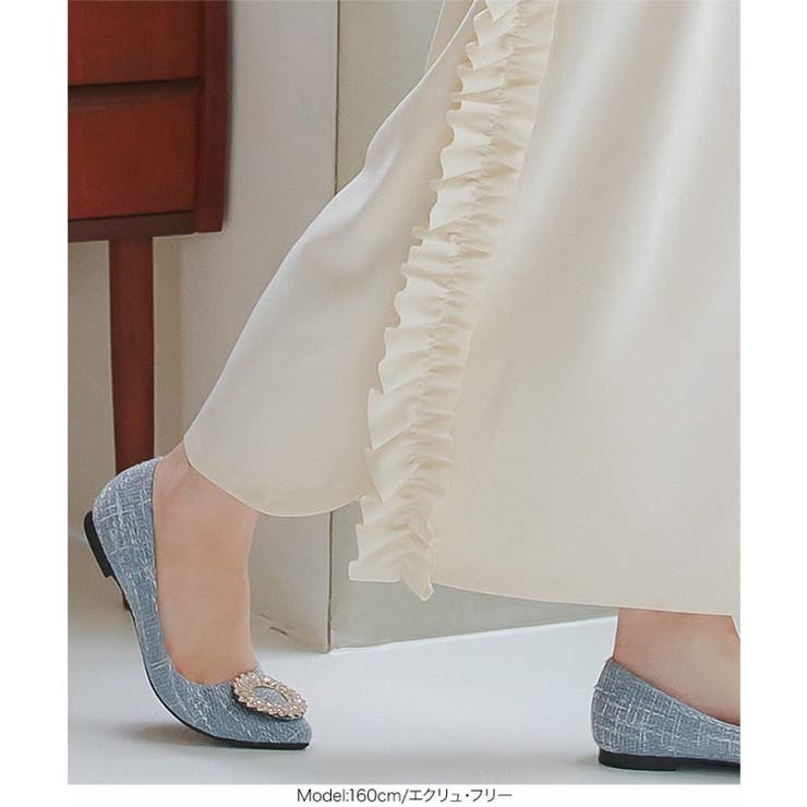 サイドフリルストレッチスカート［M4109］ | KOBE LETTUCE | 詳細画像4 