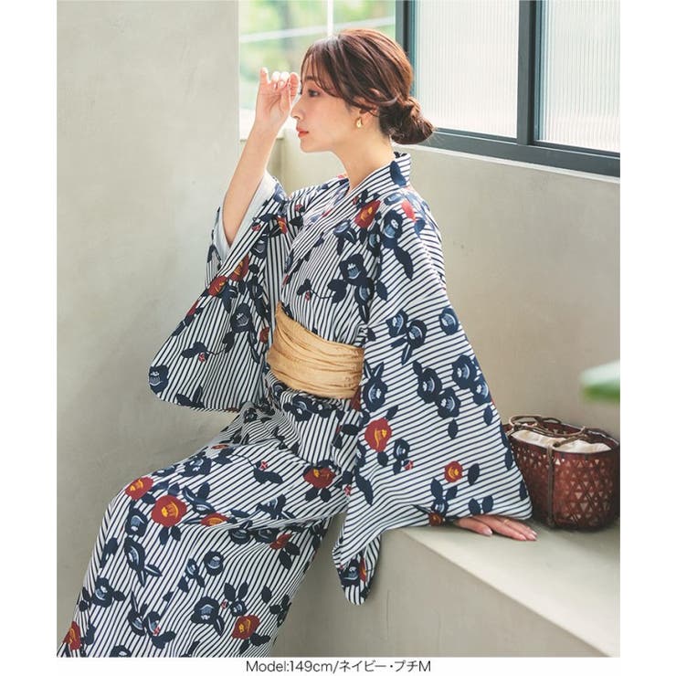 3点セットワンピース浴衣二部式 セパレート浴衣 古典[品番