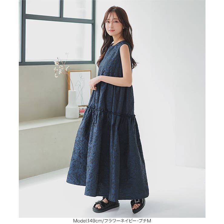 【SALE】国内即発*定番人気商品 CHELSEA ティアードワンピース 楽天市場】[ プチレタス ] ジャガード ティアード ワンピース