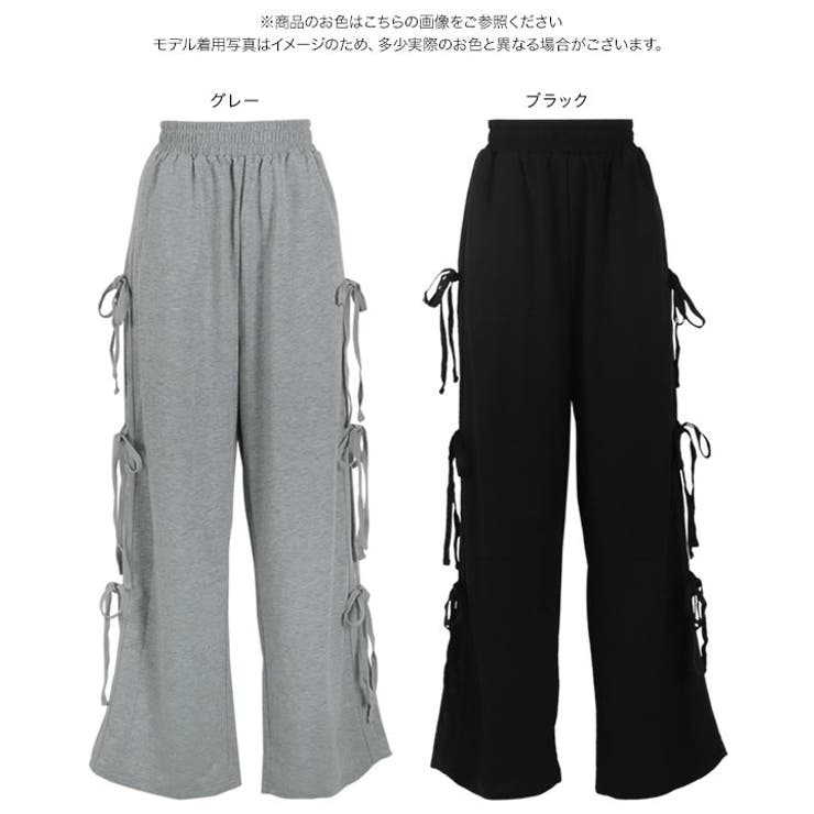 サイドリボンワイドパンツ［M4097］ | KOBE LETTUCE | 詳細画像8 