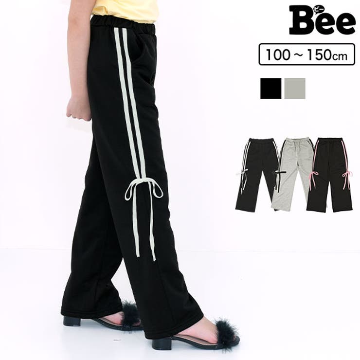 サイドラインパンツ ポケット リボン | 子供服Bee | 詳細画像1 