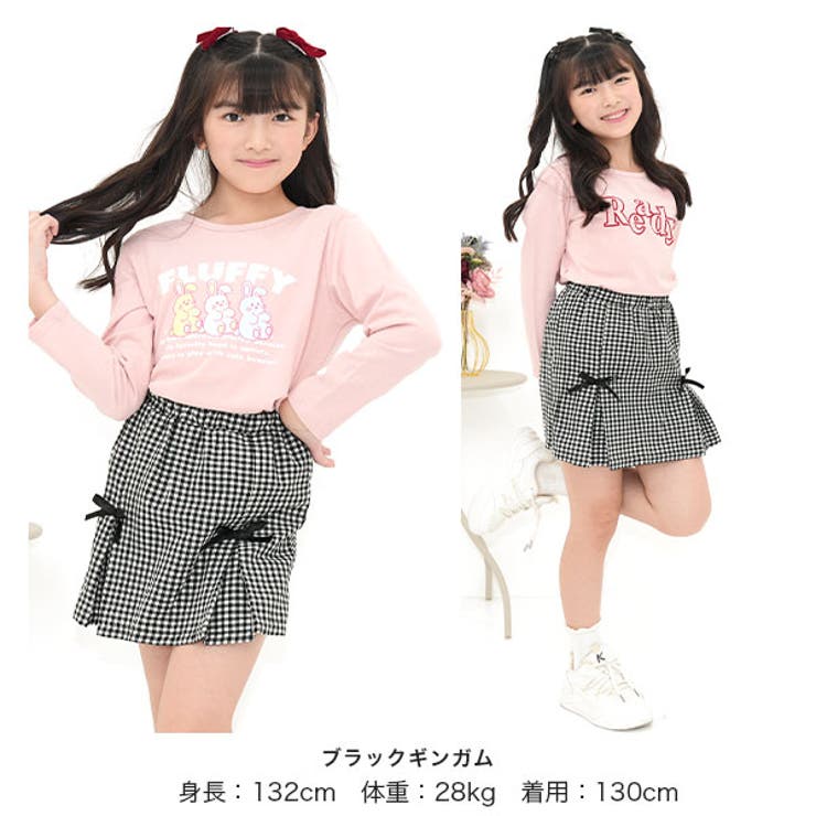 スカート風パンツ リボン ウエストゴム | 子供服Bee | 詳細画像12 