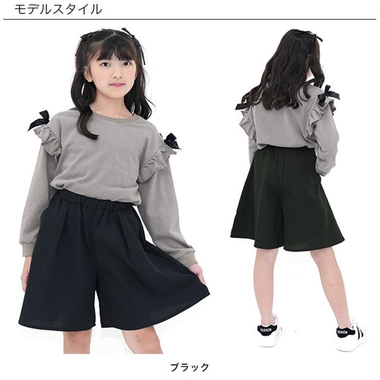 ハーフパンツ キュロット風 ウエストゴム | 子供服Bee | 詳細画像4 