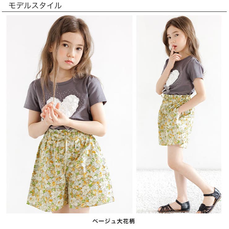 総柄ショートパンツ 子供服 キッズ 女の子 春 夏 韓国子供服