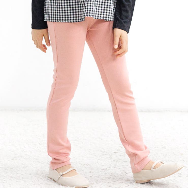 Nくすみピンク | ストレッチパンツ ポケット 10分丈 | 子供服Bee
