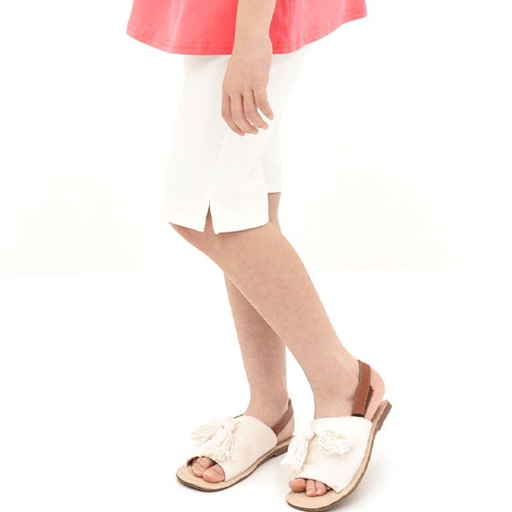 Nホワイト | ハーフパンツ 伸縮性 ストレッチ | 子供服Bee